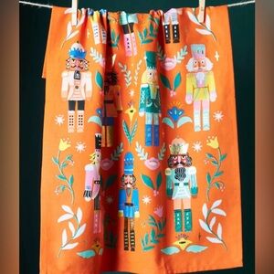 Anthropologie Nutcracker Dish Towel